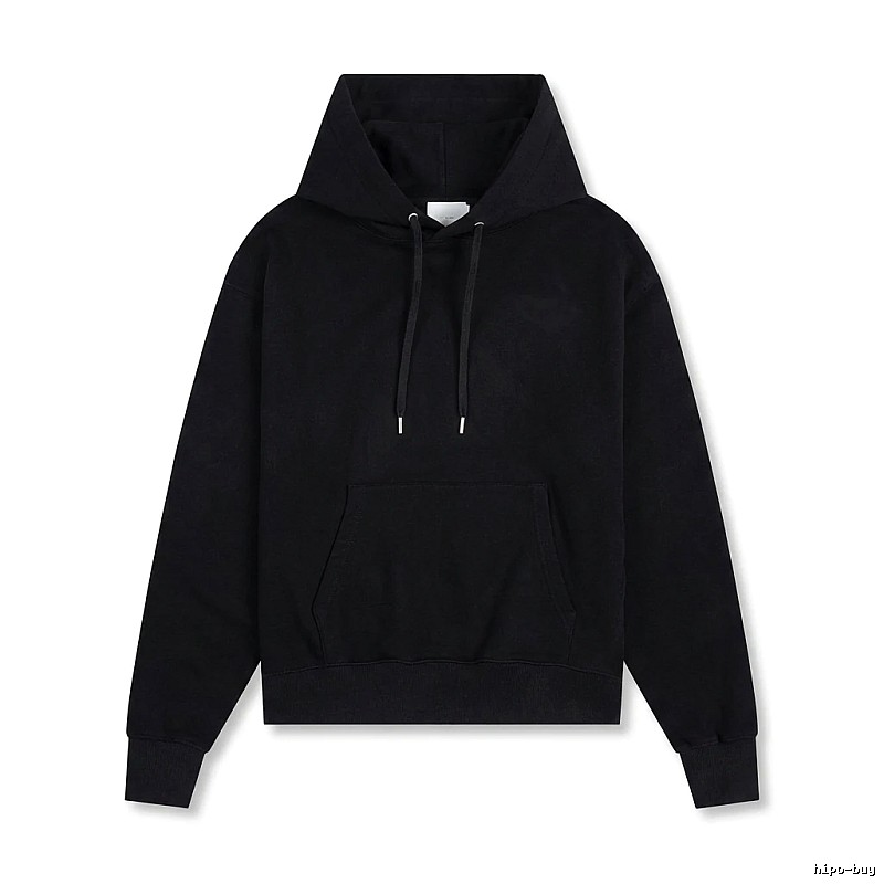 AMI Basic Style Simple Black Hoodie