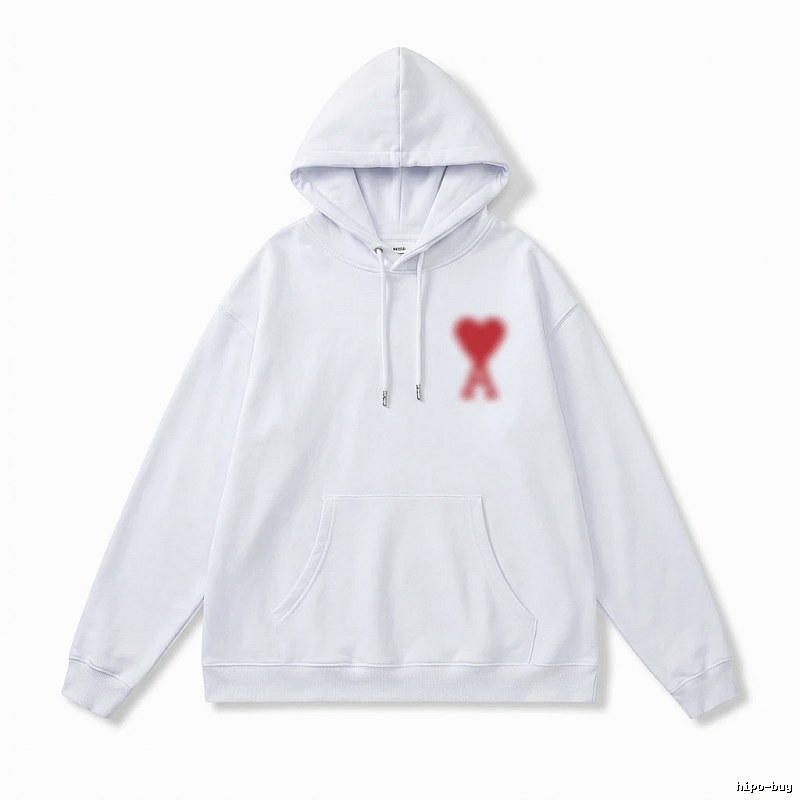 AMI Love Print Hoodie