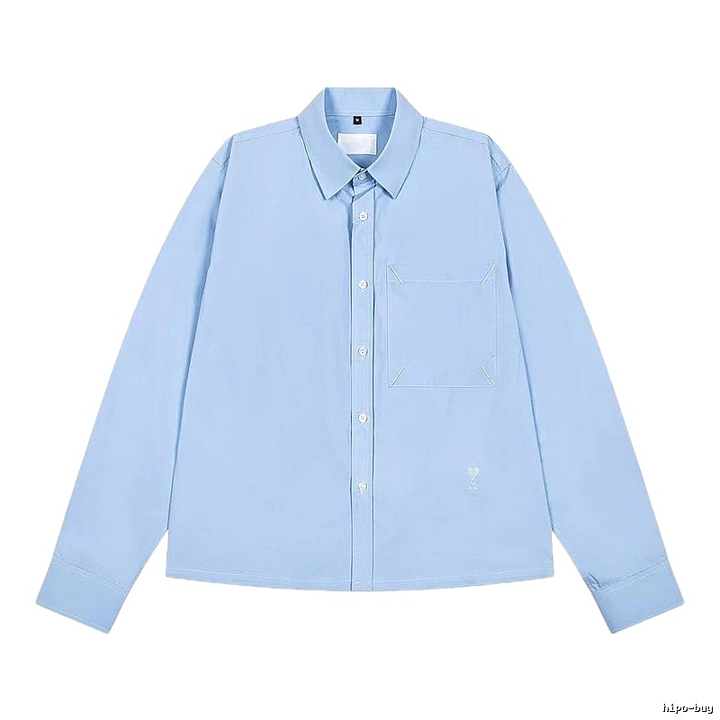 AMI minimalist style light blue shirt