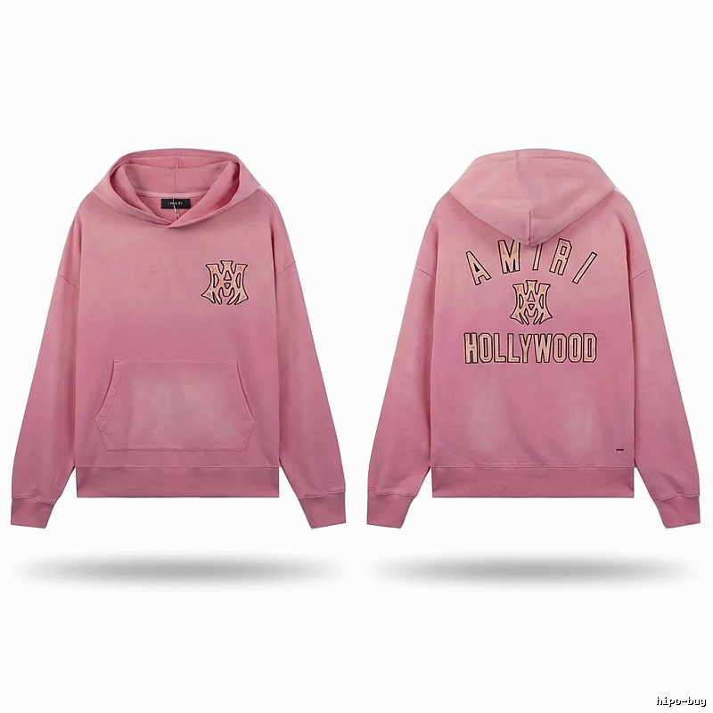 AMIRI Hollywood-style pink sweatshirt