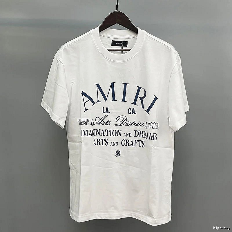 Amiri Letter Graphic White Records Graphic T-Shirt Weekend Wear