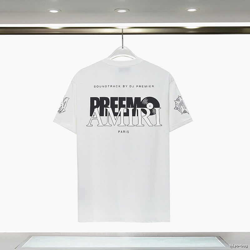 Amiri Sport Graphic T-shirt White Blue Amiri for Warm Weather