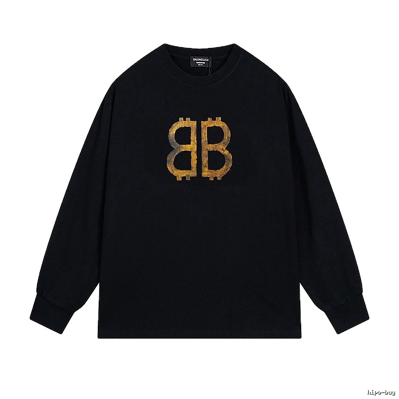Balenciaga BB Print Black Sweatshirt