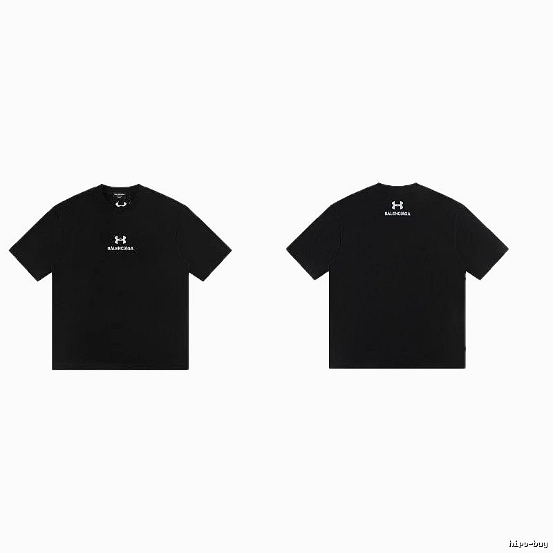 Balenciaga Co-branded Street Style Black T-shirt