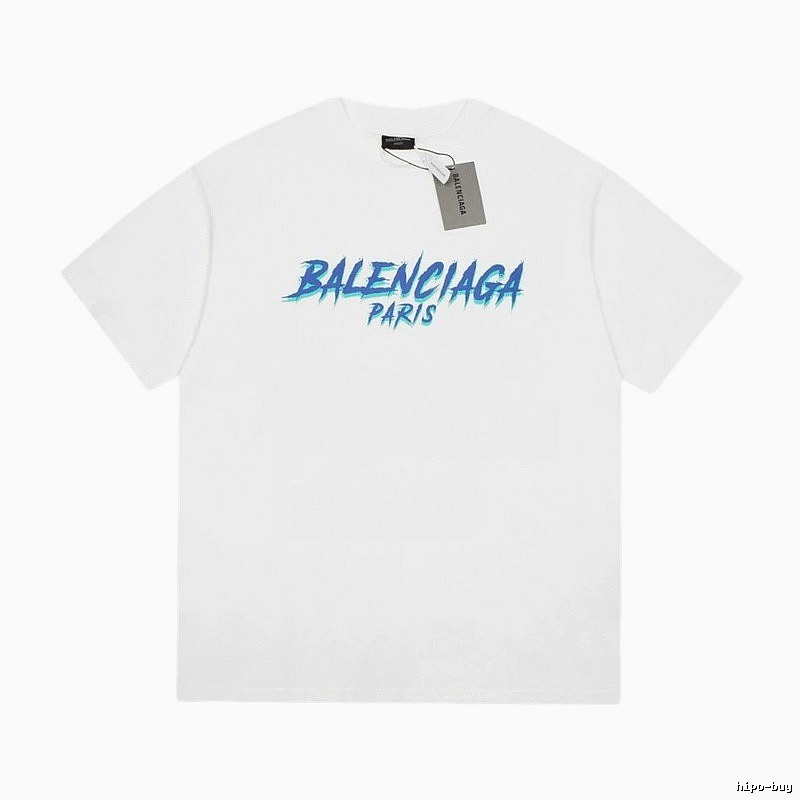 Balenciaga Graffiti Street Style White T-Shirt
