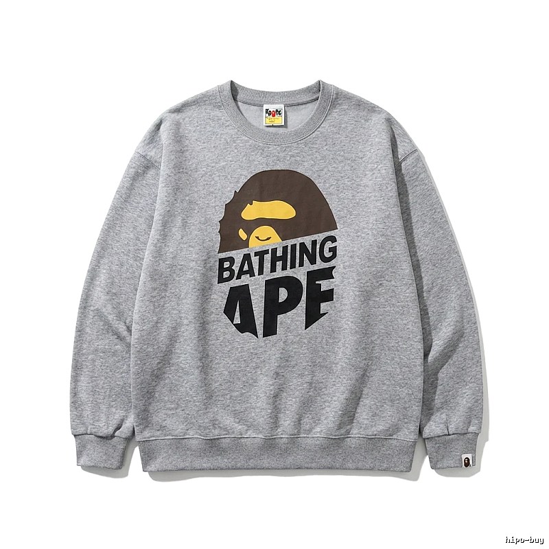 Bape Ape Head Grey Sweatshirt