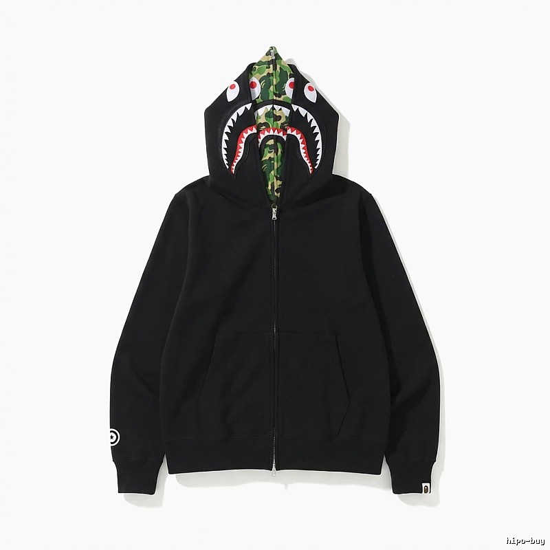 Bape Shark Camouflage Style Black Sweatshirt