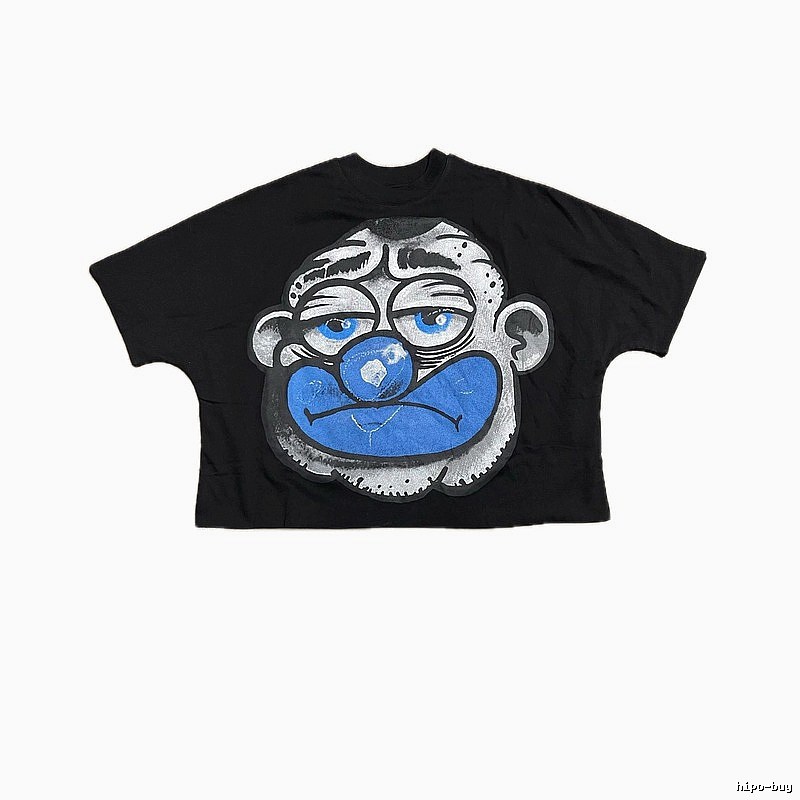 Billionaire Cartoon Trendy Brand Black T-shirt