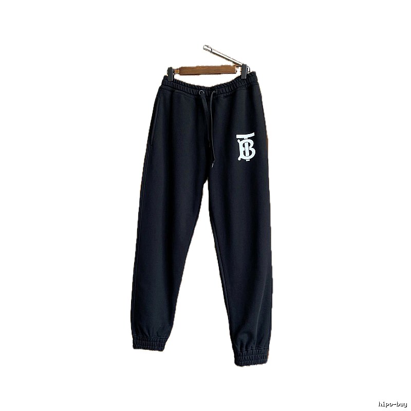 Burberry letter - printed casual black pants