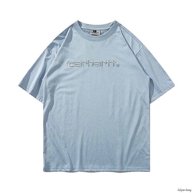 Carhartt Classic Logo T-shirt Light Blue Subtle for Daily Styling