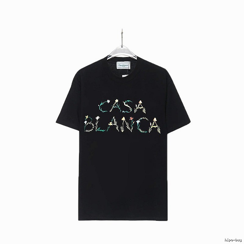 Casablanca Floral Style Black T-shirt