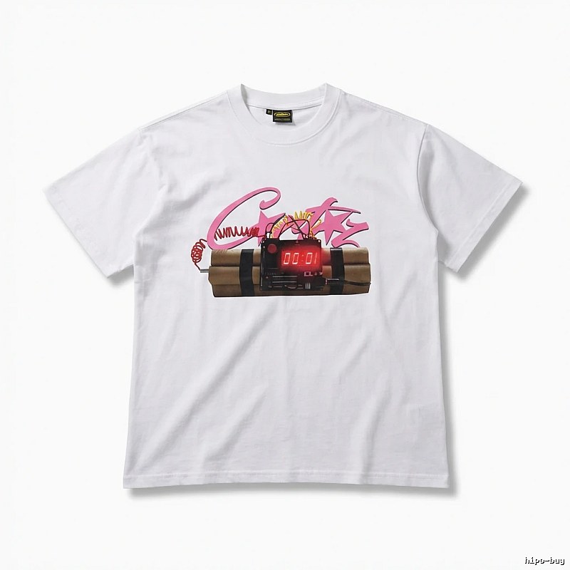 Corteiz Explosive Style White T-shirt
