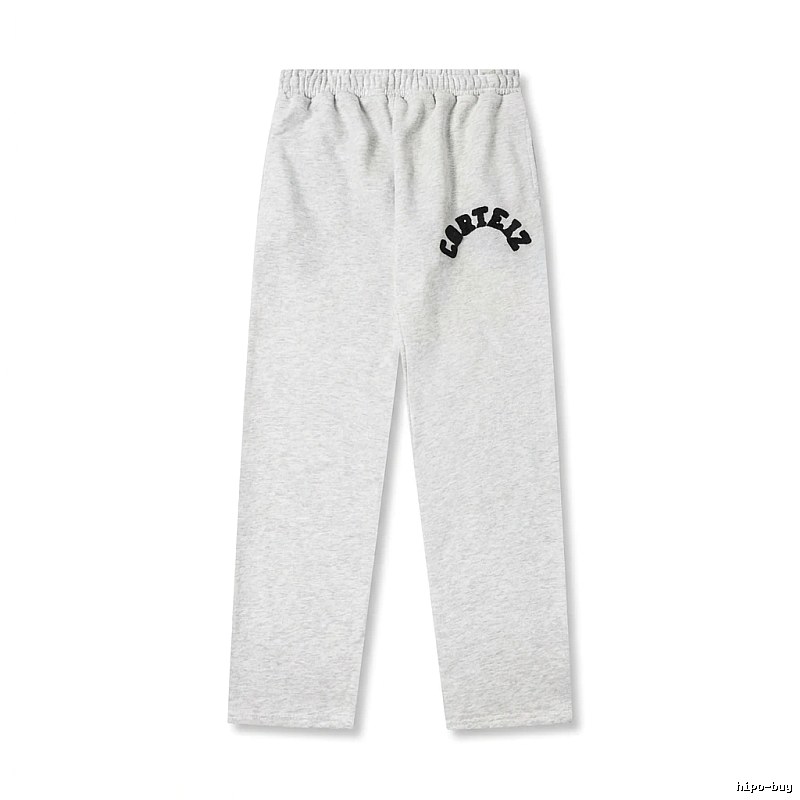 Corteiz minimalist light gray sweatpants