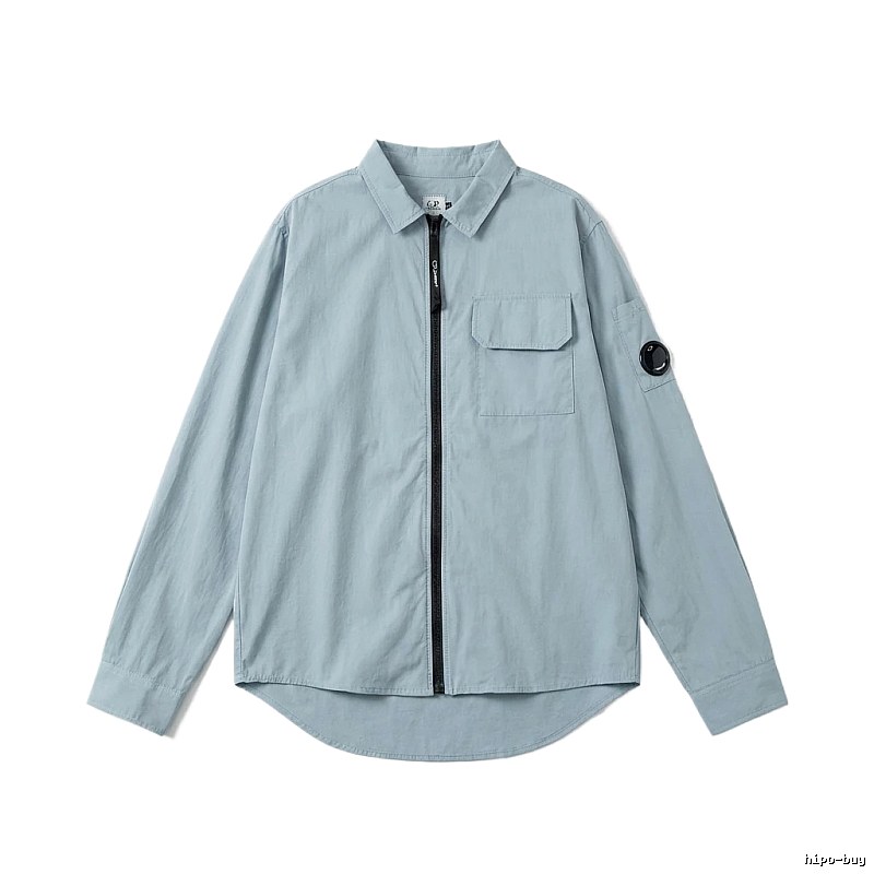 C.P. Series Simple Style Light Blue Shirt