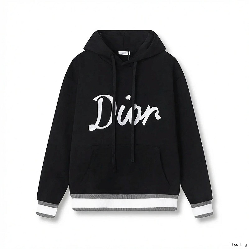 Dior letter-style black sweatshirt