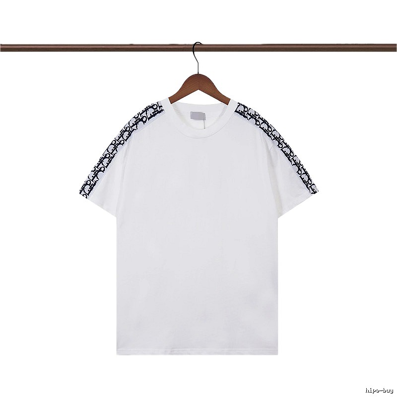 Dior Monogram Logo Tape Casual White T-Shirt