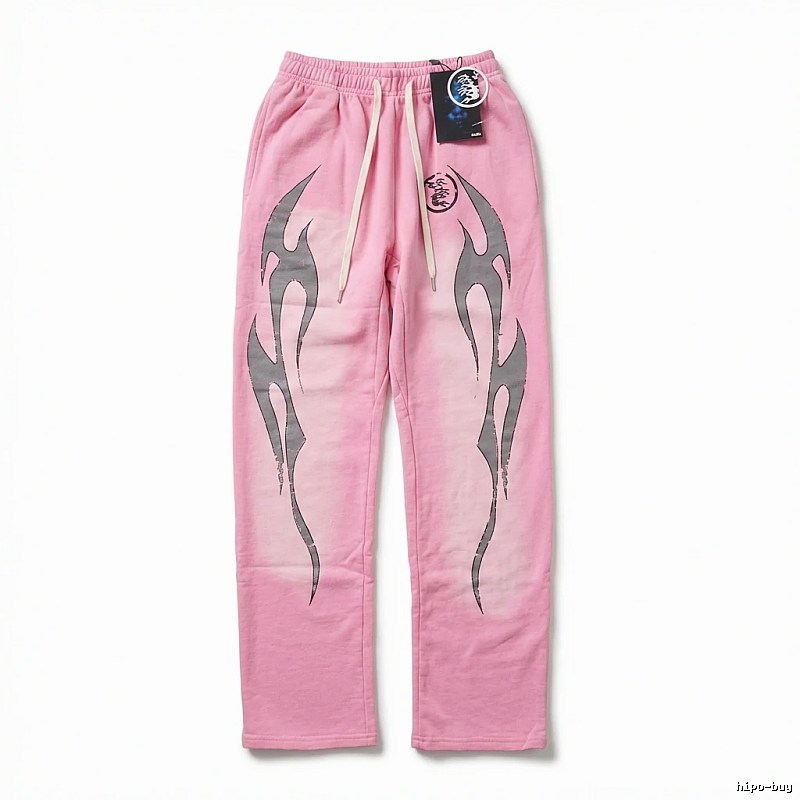 Hellstar Flame Wind Pink Sweatpants