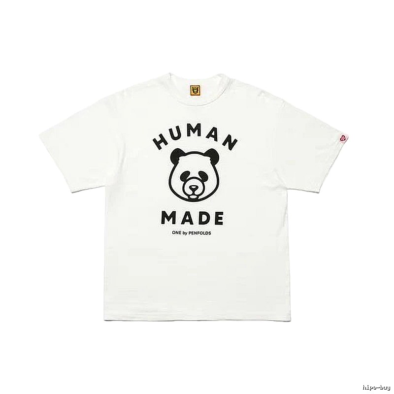 HUMAN MADE Panda Print Japanese Streetwear White Short Sleeve T-Shirt