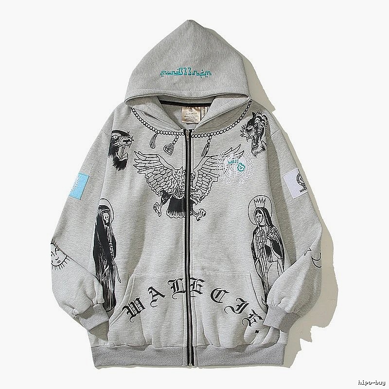 Mastermind Style W09 Zip Hoodie Warm Weather Skull