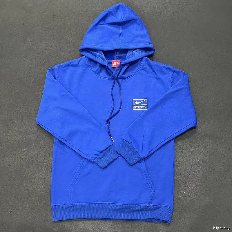 Nike Blue Zip Hoodie Campus Look Swoosh