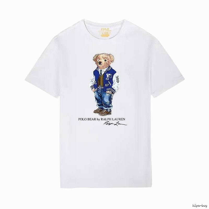 Ralph Lauren Bear Trend Brand White T-shirt