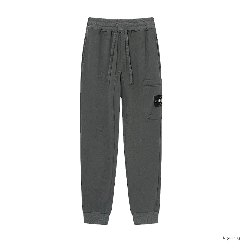 Stone Island Classic Street Style Dark Grey Jogger Sweatpants