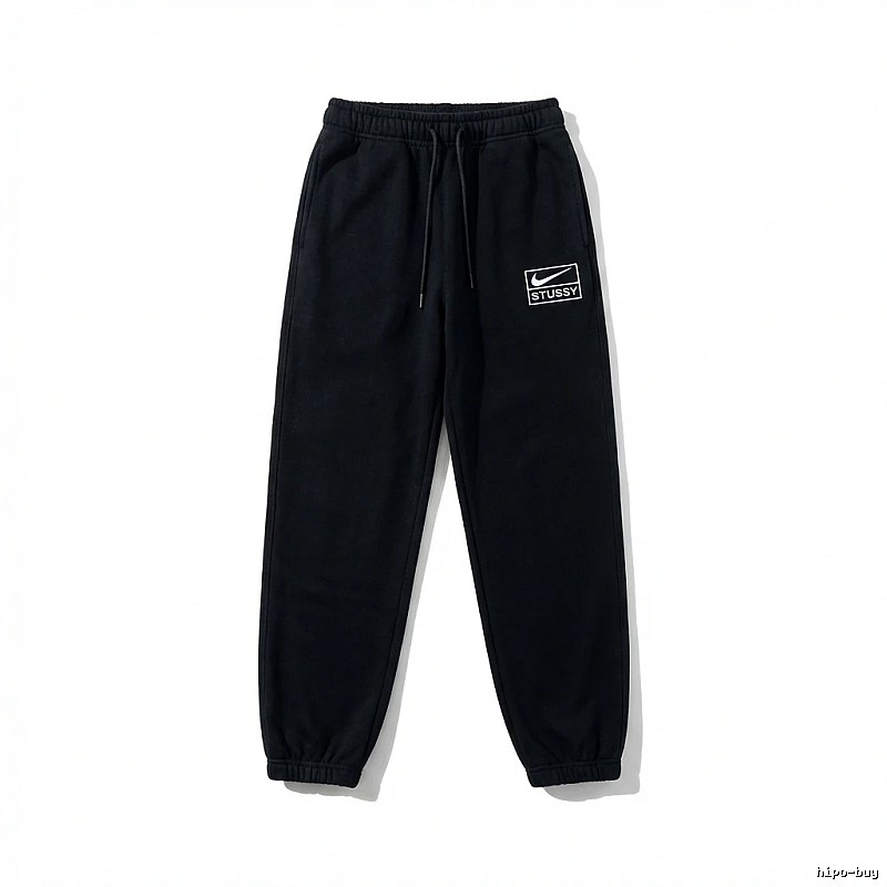 Stussy Co-branded Casual Black Sweatpants
