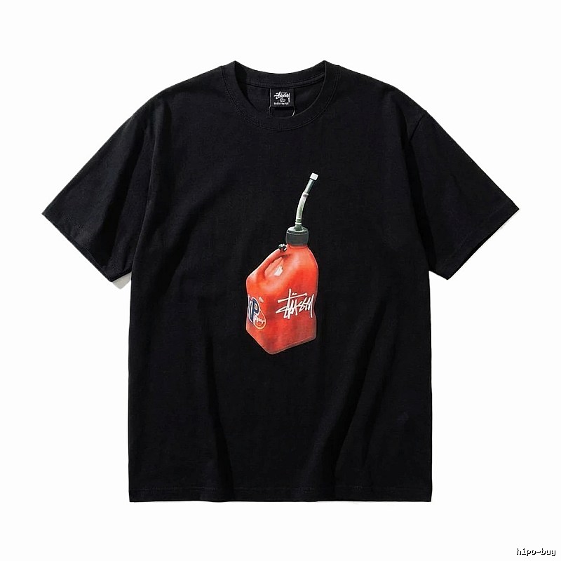Stussy graffiti-style black T-shirt