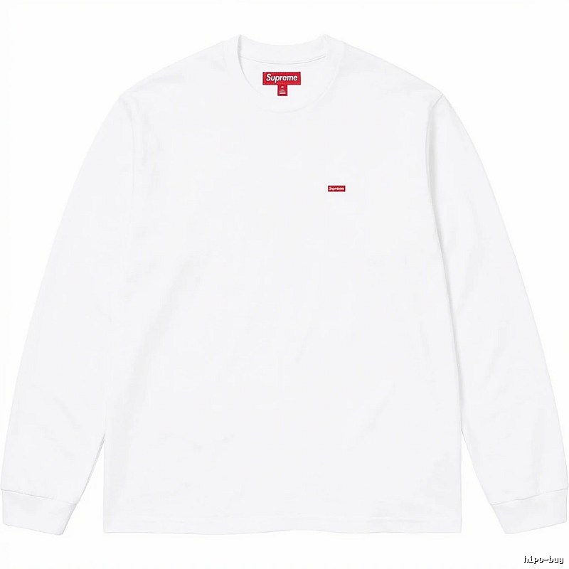 Supreme basic simple white long-sleeve