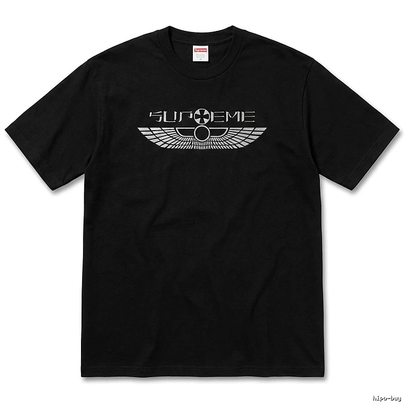 Supreme Flight Series Trendy Cool Black T-shirt