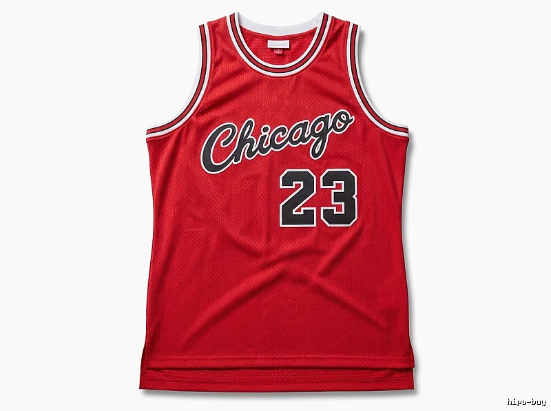 The retro red jersey of the Michael Jordan