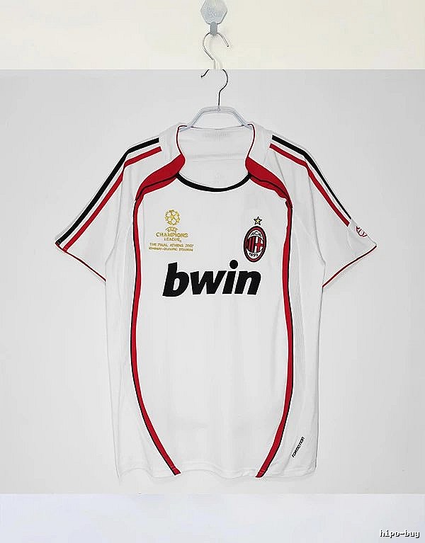 AC Milan Compact Retro soccer jersey Red Black Striped for Smart Casual Looks