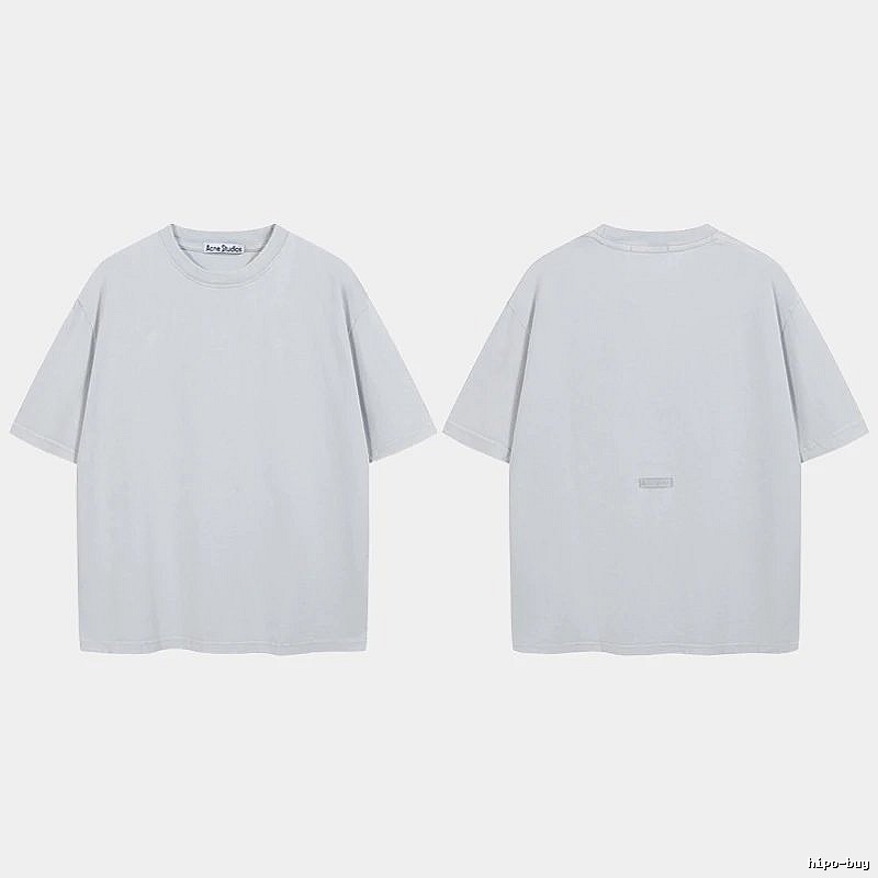 Acne Studios 2090-80 Blue Style Ac908040 Stockholm Logo T-Shirt Relaxed Styling
