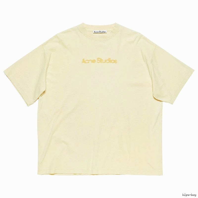 Acne Studios 2090-80 Yellow Style Ac908039 Stockholm Logo T-Shirt Everyday Rotation