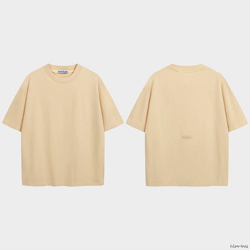 Acne Studios 2090-80 Yellow Style Ac908040 Stockholm Logo T-Shirt Match Day