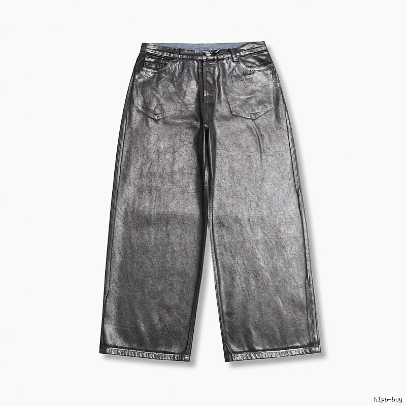 Acne Studios Metallic Wide-Leg Pants