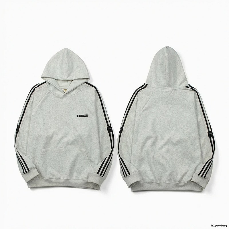 Adidas simple style gray and white hoodie