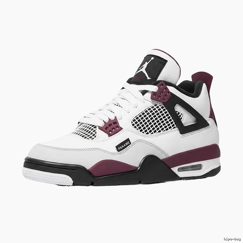 Air Jordan 4 Retro White Purple Shoes