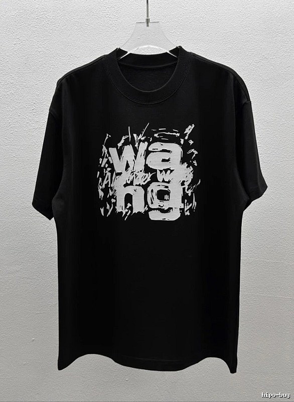 Alexander Wang Graffiti Street Style Black T-Shirt