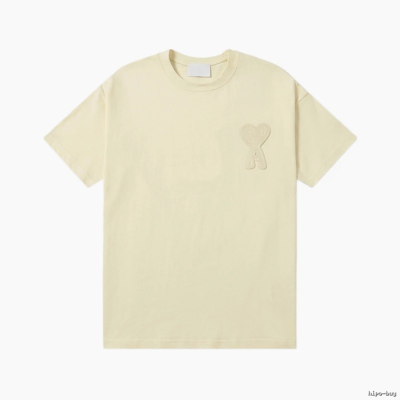 AMI Love Embroidery Simple Style T-shirt