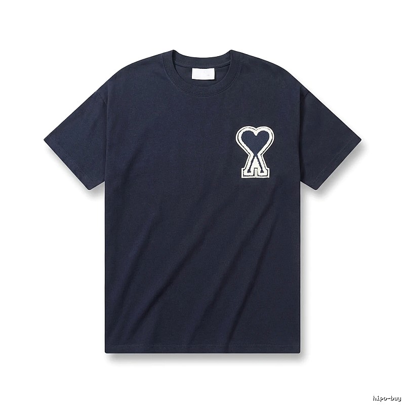 AMI Love Embroidery Simple Style T-shirt