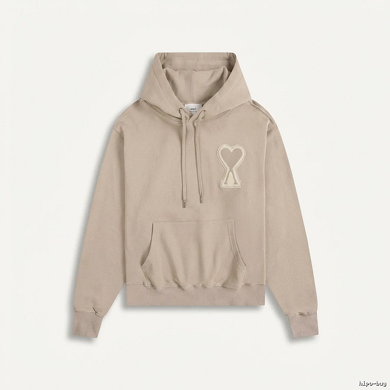 AMI Love Trend Brand Beige Sweatshirt