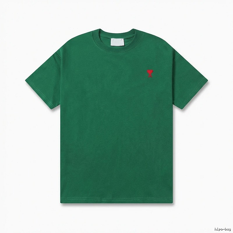 AMI minimalist style green T-shirt
