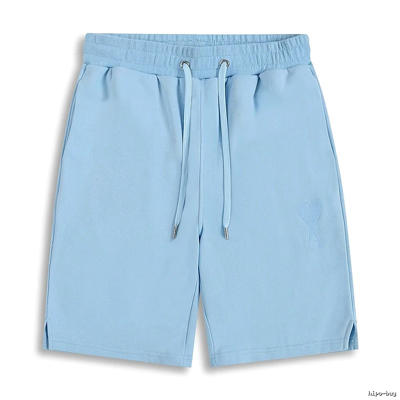 AMI minimalist style light blue shorts