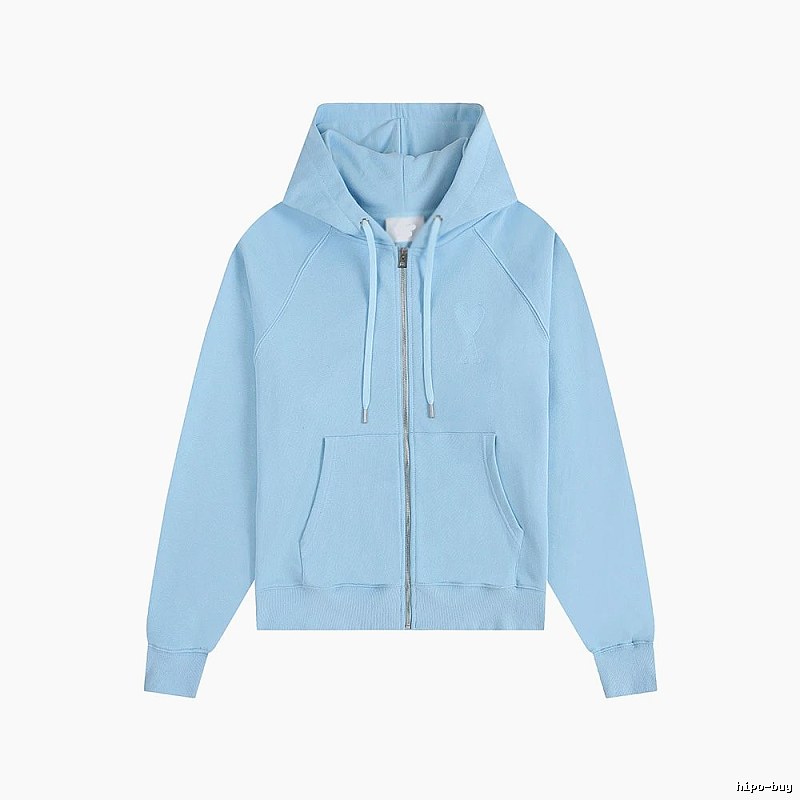 AMI minimalist style light blue sweatshirt
