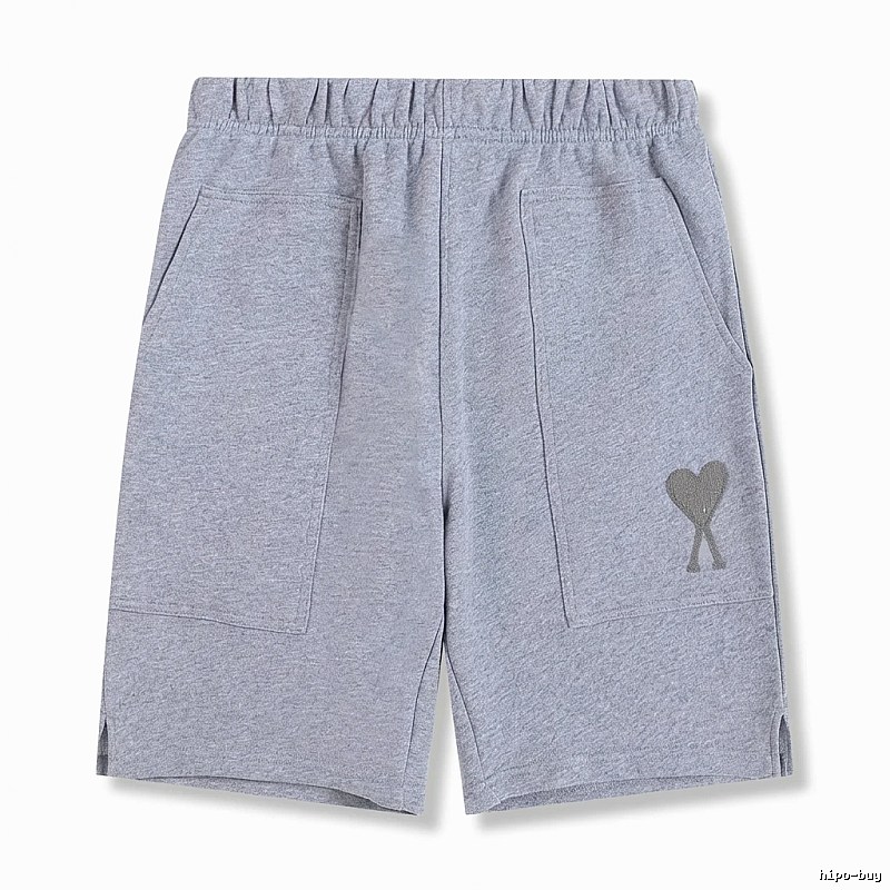 AMI pattern casual gray shorts