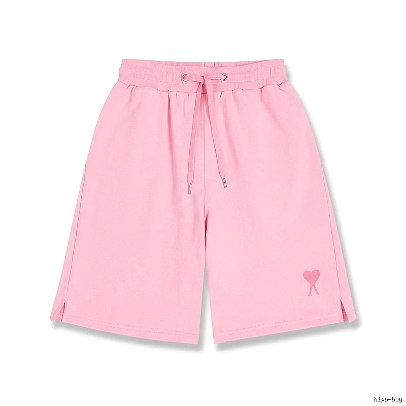 AMI pink shorts in a cute and casual style