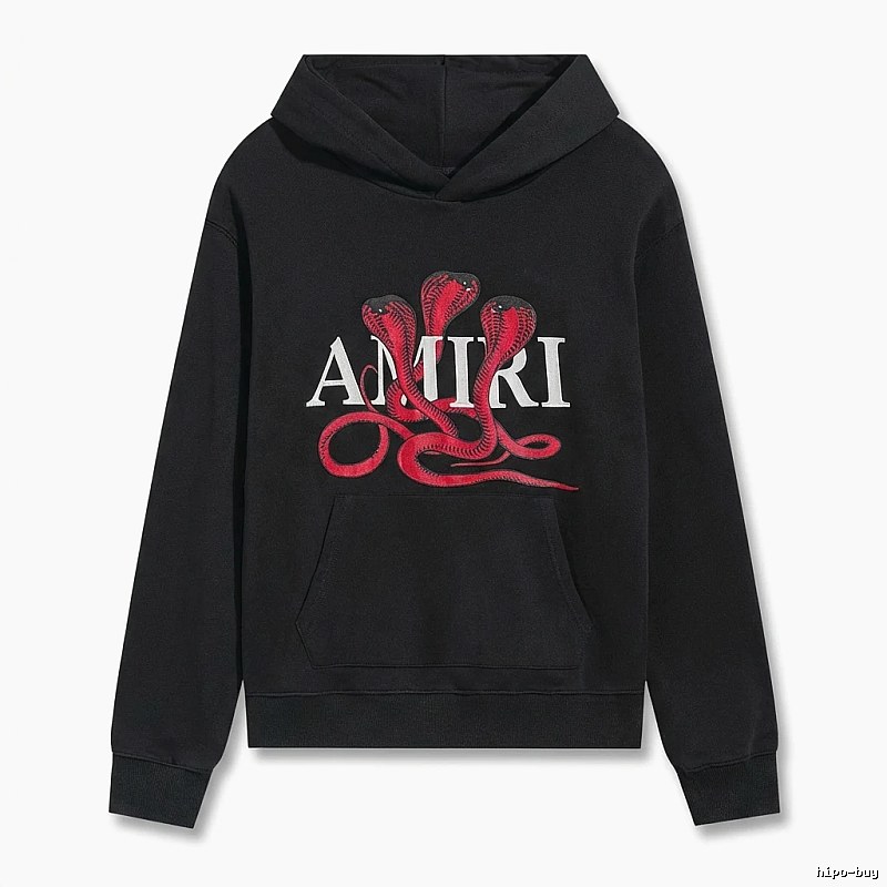 AMIRI black hoodie with snake print