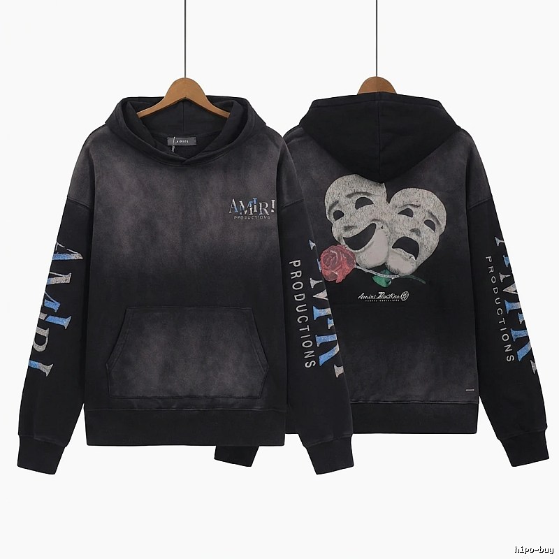 AMIRI Dramatic Style Black Sweatshirt