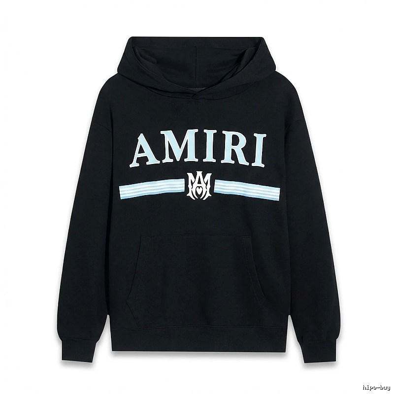 AMIRI letter-printing style black sweatshirt